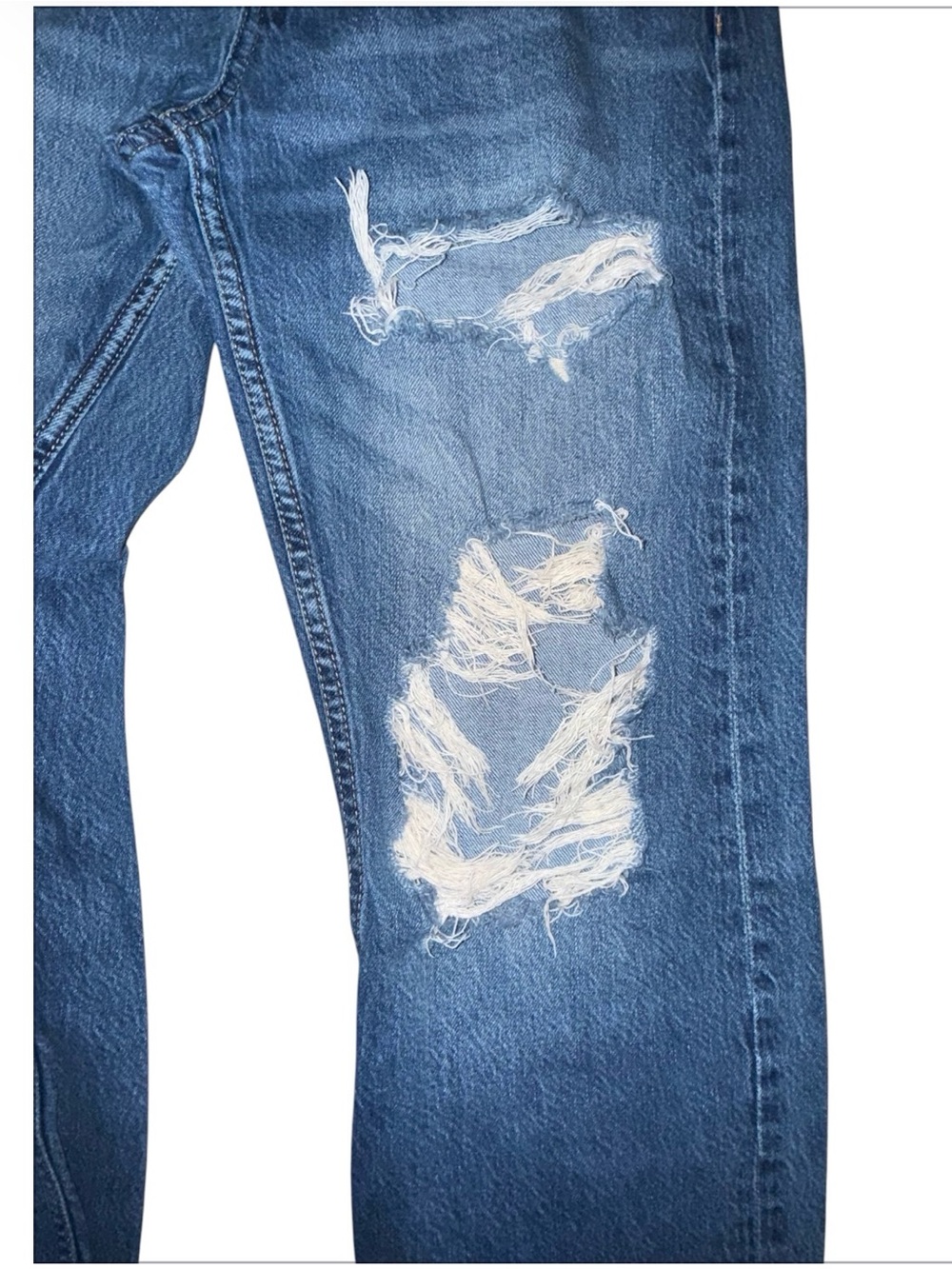 Aeropostale Light Blue 90s Baggy Ripped Jeans - Picture 6 of 8
